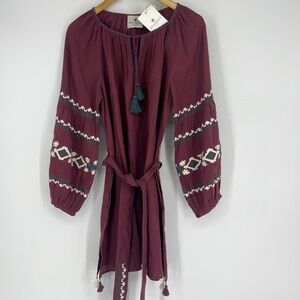 Benaras by Citrus Linen Dress NWT Size medium